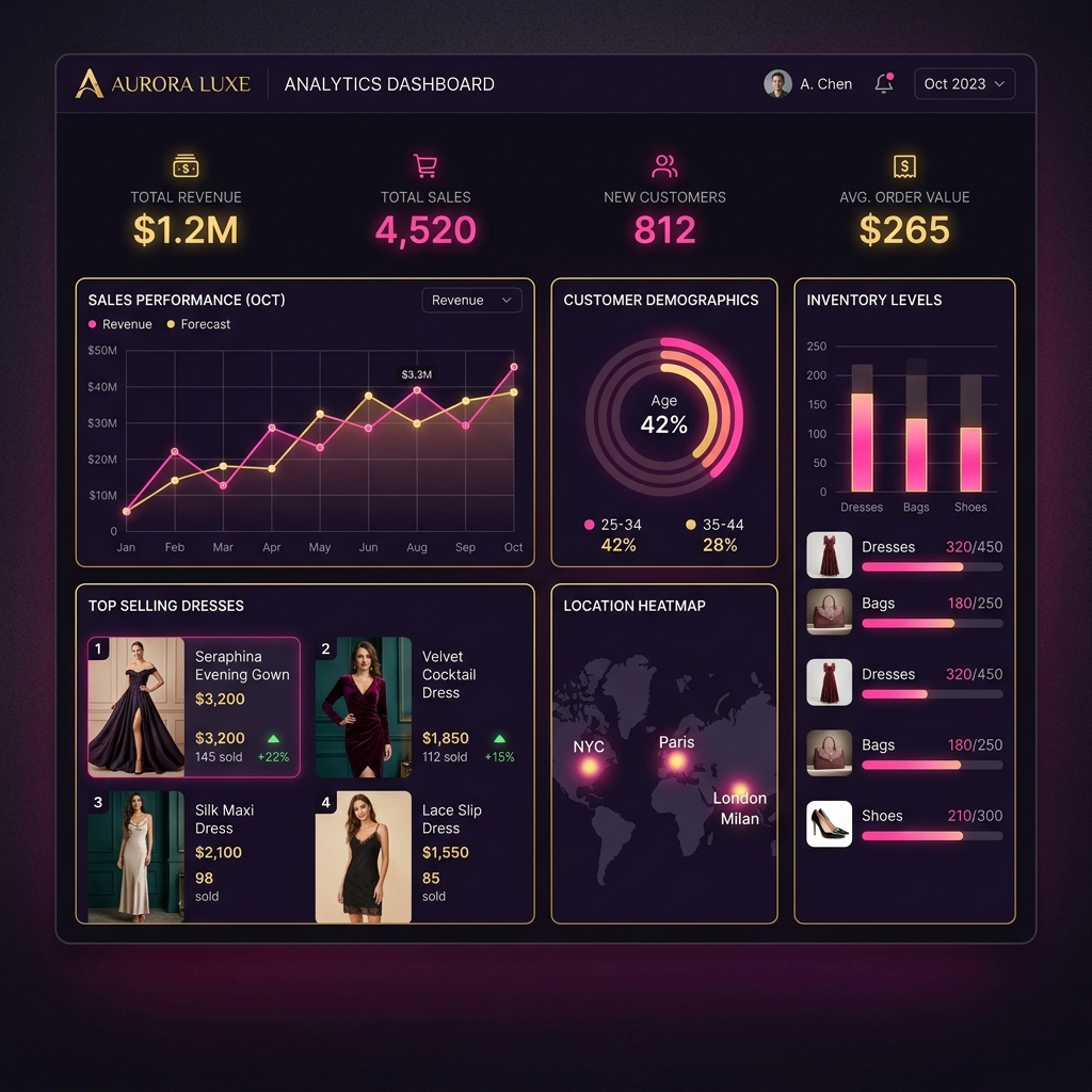Fashion Store Dashboard