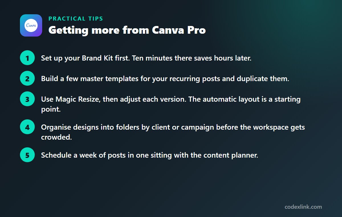 5 practical tips for getting more from Canva Pro