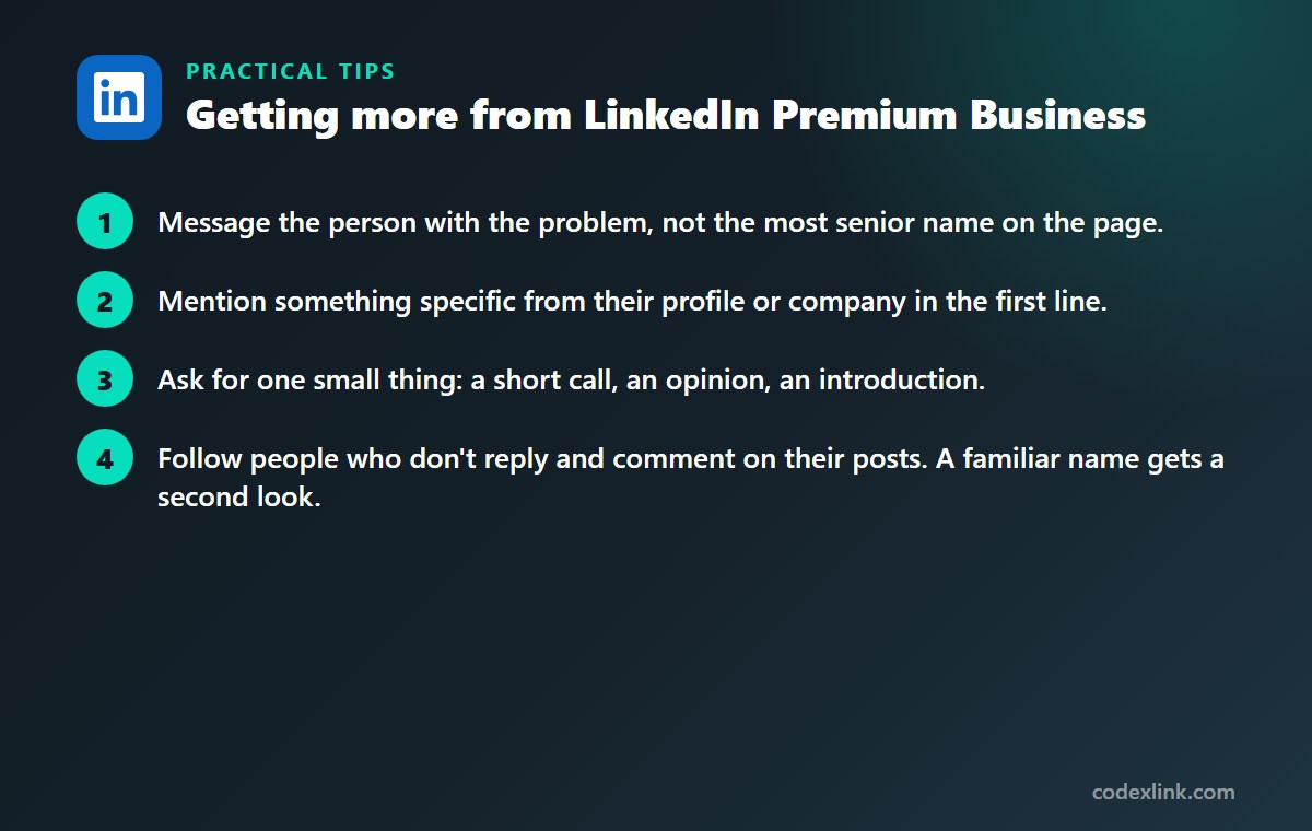 4 practical tips for getting more from LinkedIn Premium Business