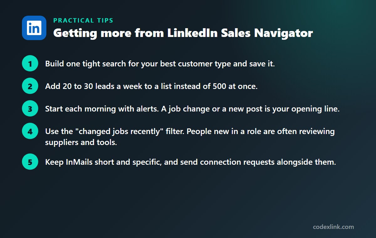 5 practical tips for getting more from LinkedIn Sales Navigator