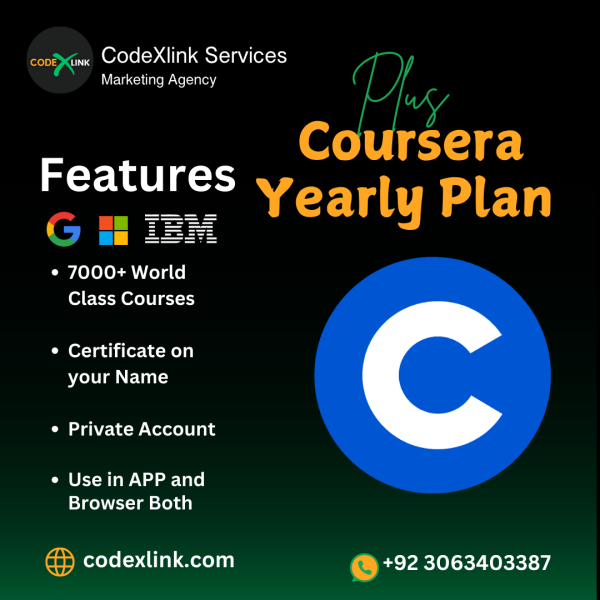 Coursera Yearly Premium Plan Official Subscription